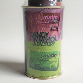 warhol, andy blik met krant "le matin" newspaper in tin box 1999 nr.2