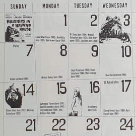 psychotronic movie calendar kalender michael j. weldon 1993