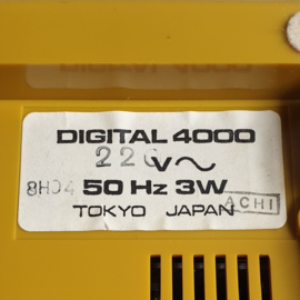 alarmclock space age wekker electronic flap-over digital 4000 japan 1970s
