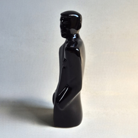 beeld figurine lindsey b. style gentleman buste black 1980s