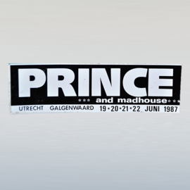 prince promo toursticker utrecht 19,20,21,22 juni 1987