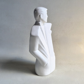 beeld figurine lindsey b. style gentleman buste white 1980s