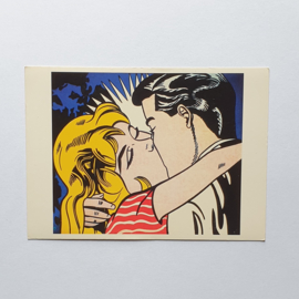 lichtenstein, roy "kiss II 1962" art postcard 1991