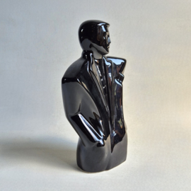 beeld figurine lindsey b. style gentleman buste black 1980s