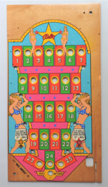 pin-up knikkerbaan flipperkast front bally ball game  1975