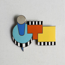 broche michele de lucchi memphis milano acme brooch 1980s