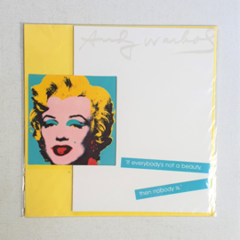 warhol, andy "marilyn 1967" 3D pop-out art postcard 2004