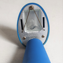 tafellamp blauw pinguin blue desk lamp 1990s