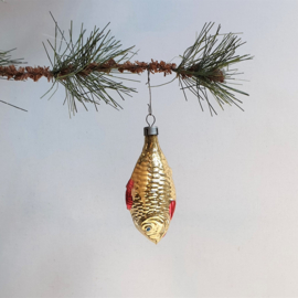 kerstversiering vis glas christmas ornament fish 1930s - 1960s