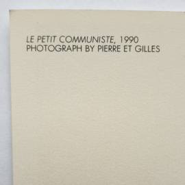 pierre et gilles "le petit communiste" ansichtkaart art postcard 1990