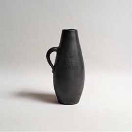 vaas keramiek small size anthracite vase ceramic 1960s