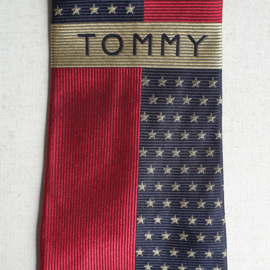 stropdas zijde silk tie tommy hilfiger 1990s