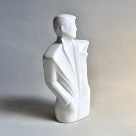 beeld figurine lindsey b. style gentleman buste white 1980s