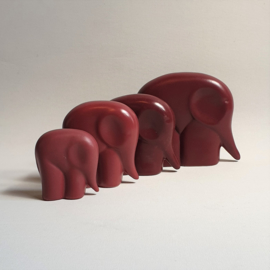 beeld olifant 4-delig elephant figurine 4 pieces luigi colani style 1980s
