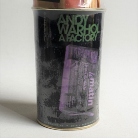 warhol, andy blik met krant "le matin" newspaper in tin box 1999 nr.1