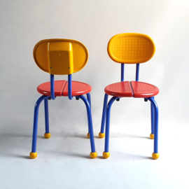 kinderstoelen set pair of children's chairs ikea puzzle k. & m. hagberg 1992