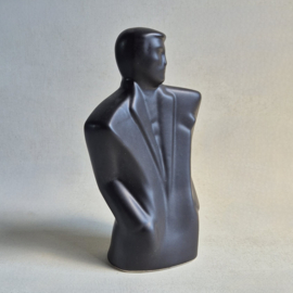 beeld figurine lindsey b. style gentleman buste black 1980s