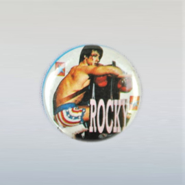 stallone, sylvester rocky button pin 1980s