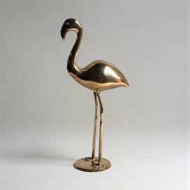 beeld messing flamingo brass figurine 1960s