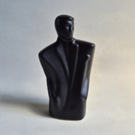 beeld figurine lindsey b. style gentleman buste black 1980s