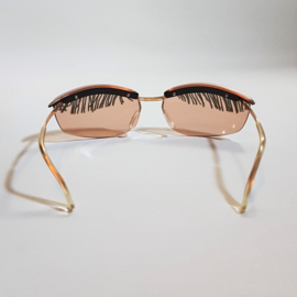 zonnebril sunglasses with fringe incl earclips 1970s