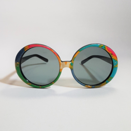 zonnebril sunglasses oversized colourful emilio pucci style 1960s 1970s