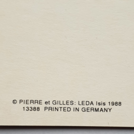 pierre et gilles "leda isis" ansichtkaart art postcard 1988