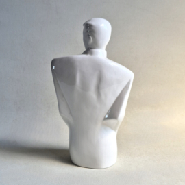 beeld figurine lindsey b. style gentleman buste white 1980s