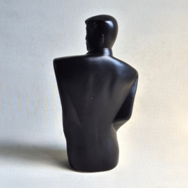 beeld figurine lindsey b. style gentleman buste black 1980s