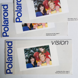 polaroid vision 95 instant camera in box 1990s