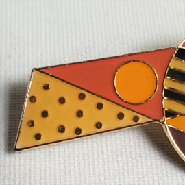 broche memphis milano style brooch 1980s