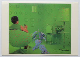 skoglund, sandy "germs are everywhere" ansichtkaart art postcard 1984