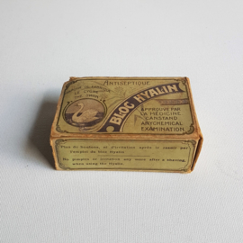 scheerzeep the swan blog hyalin in verpakking shaving soap in package 1930s