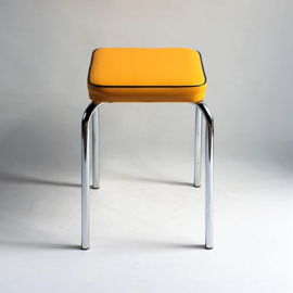 kruk space age stool yellow 1970s