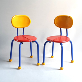 kinderstoelen set pair of children's chairs ikea puzzle k. & m. hagberg 1992