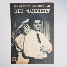 bardot, brigitte die wahrheit la vérité bioscoop folder cinema flyer 1960s