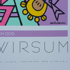 wirsum, karl zeefdruk litho watch dog poster special editions USA 1993