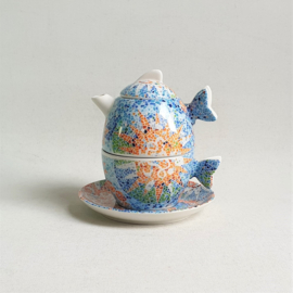 theepot teapot tea for one art trencadis S.L. barcelona gaudi 1990s