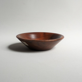 hout kom schaaltje bowl ozark walnutware bowl 1960s