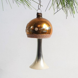 kerstversiering glas "lamp" christmas ornament 1930s - 1960s