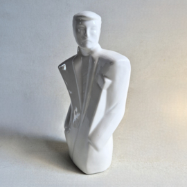 beeld figurine lindsey b. style gentleman buste white 1980s
