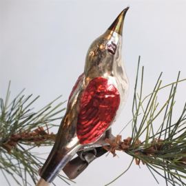 kerstversiering glas vogel bird christmas ornament 1930s - 1960s