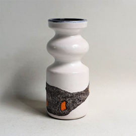 vaas keramiek ceramic fat lava vase no: 3077 VEB haldensleben 1960s