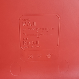 stoel rood chair red maui kartell vigo magistretti 2000s