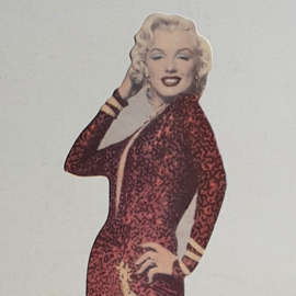 monroe, marilyn luxe hardboard ansichtkaart stand-up postcard 1990