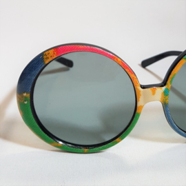 zonnebril sunglasses oversized colourful emilio pucci style 1960s 1970s