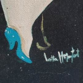 schilderij kleine maat small painting Lotta Hulthén Monfort 1990s