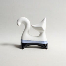 beeld kat figuur keramiek ceramic modern cat figurine 1970s