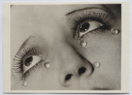ray, man "larmes" tears ansichtkaart art postcard 1980s