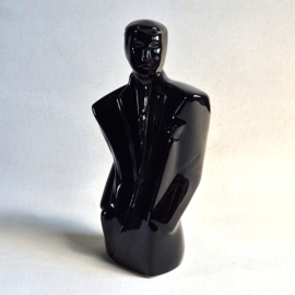 beeld figurine lindsey b. style gentleman buste black 1980s
